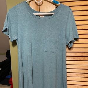 Heather Teal/Aqua Lularoe Carly dress